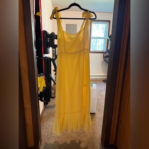 Lulus Yellow Midi Dress